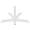 Ekena Millwork Davenport Architectural Grade PVC Gable Bracket, 60"W x 35"H x 4"D x 4"F, 14/12 Pitch GBP060X35X0404DAV00 - alternate 4